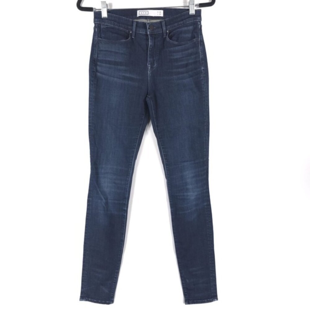 AYR Skinny Jeans Mid Rise Stretch Jaguar Legs Dark Wash Size W 28 L 30